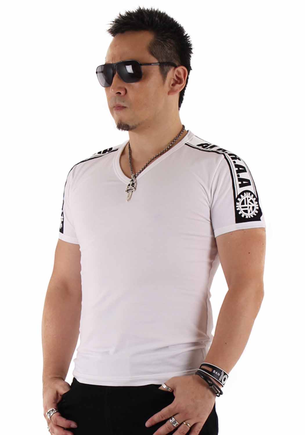 AS ライン Tシャツ WHITE Tシャツ AN.K.R.A.A